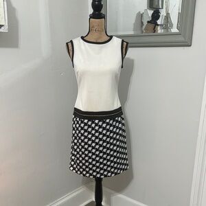 Black and White Houndstooth Dress